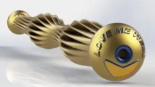 Prince's D Wand #animation #howto #howtodo #princeswand #princealbert #solidworks