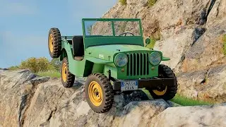 Cars vs Cliff Roads #12 - BeamNG DRIVE | SmashChan