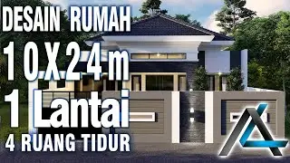 DESAIN RUMAH 10 x 24  meter I Gorontalo – DESAIN RUMAH MINIMALIS MODERN