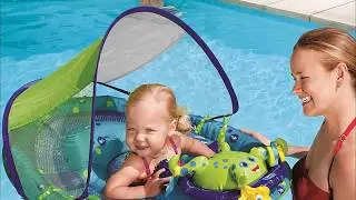 SwimWays Baby Spring Float Activity Center with Canopy
