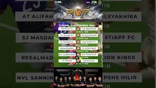 Match Schedule ROF Anniversary Tournament #gamebola #totalfootballindo