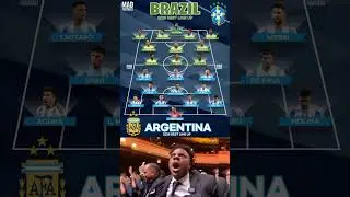 Brazil🇧🇷 2025 vs Argentina🇦🇷 2025which team looks more stronger? #brazil #argentina #football