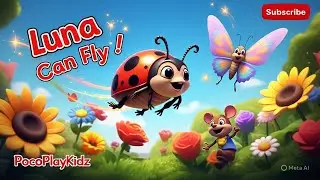 Luna the Ladybug Learns to Fly 🐞  Never Give Up!  PocoPlayKidz Storytime