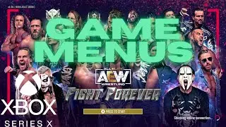 AEW  Fight Forever (Xbox Series X) | Game Menus