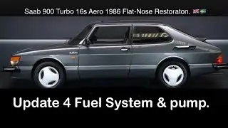 Saab 900 Turbo 16s Flat Nose Restoration. Fuel pump and fuel system draining.