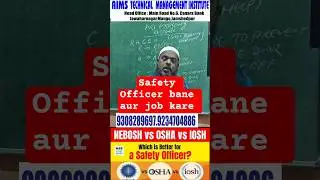 No-1 Nebosh igc Safety Training @Bihar, jharkhand, mumbai | Why Learn Safety #nebosh #safetytraining