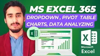 MS EXCEL 365 DROPDOWN LIST, CHARTS, ANALYZING, PIVOT TABLE BY RAZA ALI | Technical Amir Ali