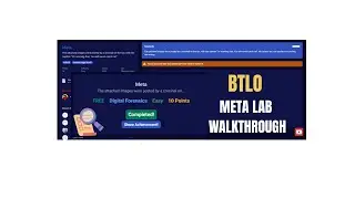 BTLO Walkthrough: Meta Lab | Digital Forensics Investigation for Beginners