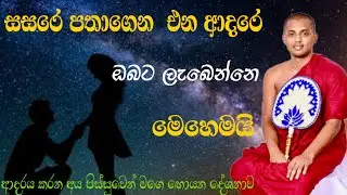 සසරෙ පතාගෙන එන ආදරෙ ඔබට ලැබෙන්නෙ මෙහෙමයි | KATHNORUWE-SIRIDHAMMA-HIMI