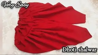 Dhoti shalwar | Baby Dhoti pant cutting and stitching (4 year )