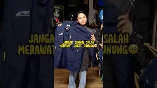 PENTING‼️Tips Merawat Jaket Waterproof #camping #jaket #jaketmotor #campinghacks