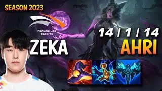 HLE Zeka AHRI vs JAYCE Mid - KR Ranked