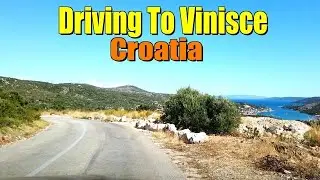 DRIVING TO VINISCE, CROATIA - BEAUTIFUL SCENERY - 4K