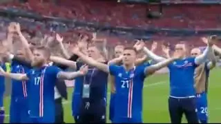 Iceland celebrates their Euro 2016 success with fans clapping in unison after the game | Sports News
