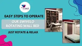 Swivelo Rotating Wall Bed Operation Easy Use for Modern Living #furniture #murphybed #flybed
