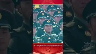 PLA Army Formation Reviewed in V-Day Parade #vday #parade #China
