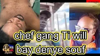Mwel tet Gro chef gang Ti will vide, imaj yo chokan, dosye pake P A P, Gonaives cho
