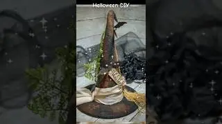 Primitive Witch Hat for Halloween DIY#halloweendiy #halloweendiys #primitive