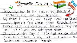 Best Speech For Republic Day | HappyRepublic Day 2026 🇮🇳 | 26 January| Republic Day Wishes& Jai Hind