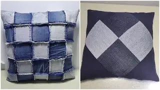 Cushion Making at Home!! Old clothes Reuse Ideas | Creative ways to upcycle old fabrics