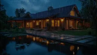 Soft Rain and Cricket Sounds | Deep, Restful Sleep with Gentle Rain and Night Crickets