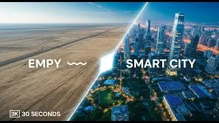 From Empty Land to Smart City in 30 Seconds | Amazing AI Time-Lapse Transformation