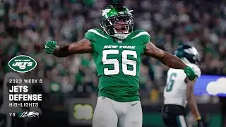 Best Plays By Jets Defense vs. Eagles | Week 6