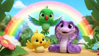 Magic Parrot Chirya & Cobra Snake Ki Dosti | 3D Kids Song | Friendship | Colorful Jungle Animation