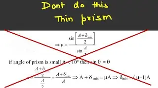 Thin prism deviation (which derivation is correct )