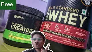 Optimum Nutrition Protein 💪 + Creatine 🧴 Unboxing  Free Hack via Tata Neu Coins 🔥