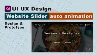How to Design Slider Animation in XD using components | adobe XD Prototyping | adobe XD tutorial