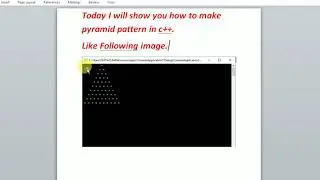 how to draw pyramid in cPP?