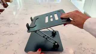 laptop stand that helps with posture and its adjustable height