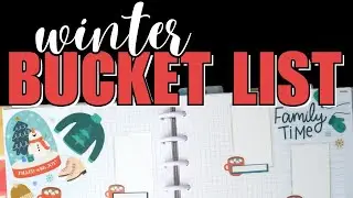 Winter Bucket List Plan With Me - Happy Planner Mega Seasonal Sticker Book - Planmas Day 1