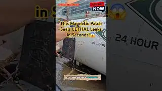 This Magnetic Patch Seals LETHAL Leaks in Seconds! 😱 #MagnaSeal #LeakSeal #LifeHack  #Shorts
