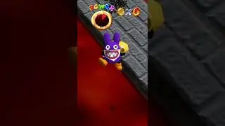 Nabbit Falls in LAVA #mario #supermariobros  #mariobros #shorts  #nabbit #smb #lava #funny #sm64