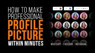 How to make beautiful Profile Pictures within minutes  |  Profile Picture Maker