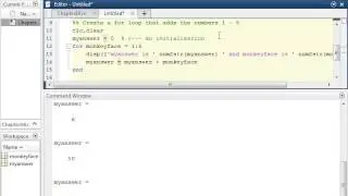 Основы написания циклов For в MATLAB