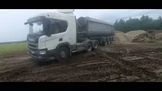 SCANIA P440 6Х4 vs MERCEDES ACTROS 410 6Х4