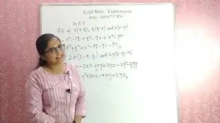 Algebraic expressions and identities | Class 8 | Maths | Chapter 8 Ex 8.3 #ncert #maths #class8