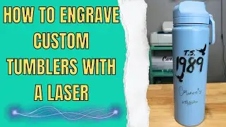 Engrave custom tumblers with a laser - WeCreat Vision