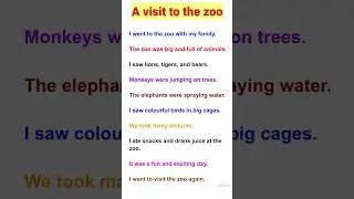 10 lines essay on zoo in english || A visit to the zoo || Essay on A zoo || the zoo essay