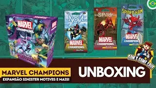 UNBOXING - Marvel Champions: Card Game | Sinister Motives + Pacotes de Her&oacute;is