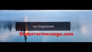 Not Programmed error (LG TV)