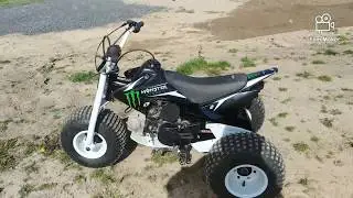 Short ride on the ATC 70 (easy wheelies)