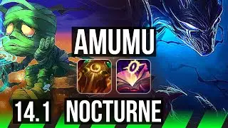AMUMU vs NOCTURNE (JNG) | 9/3/19, Godlike, Rank 14 Amumu | NA Master | 14.1