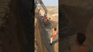 median Drain work #gangaexpresswaynewupdate Ganga Expressway