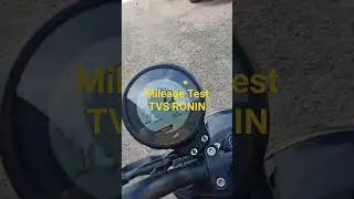 TVS RONIN : Mileage Test 💥 #tvsronin225  #ronin #tvs #mileage #roninmileage