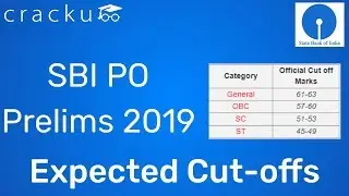 SBI PO Expected Cut Off 2019 Category-wise & Exam Analysis
