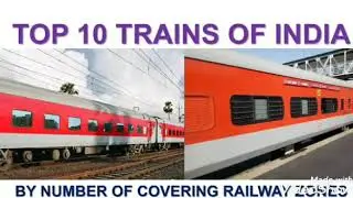 Top 10 longest trains of India by no of states